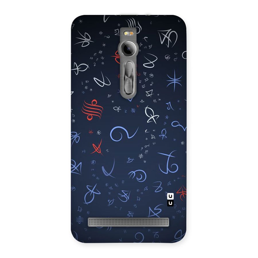 Blue Symbols Back Case for Asus Zenfone 2