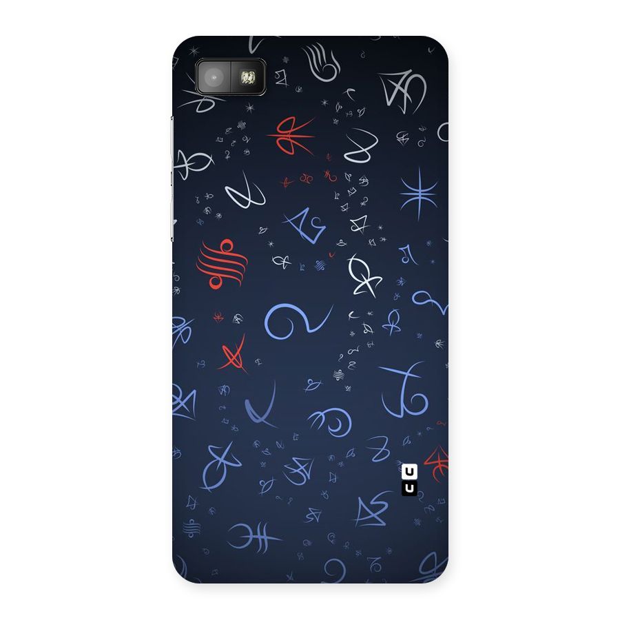 Blue Symbols Back Case for Blackberry Z10