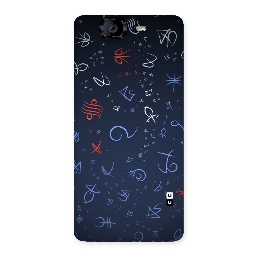 Blue Symbols Back Case for Canvas Knight A350