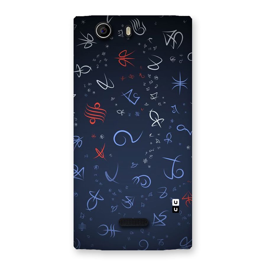 Blue Symbols Back Case for Canvas Nitro 2 E311