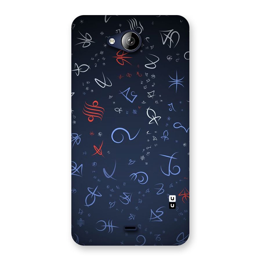 Blue Symbols Back Case for Canvas Play Q355