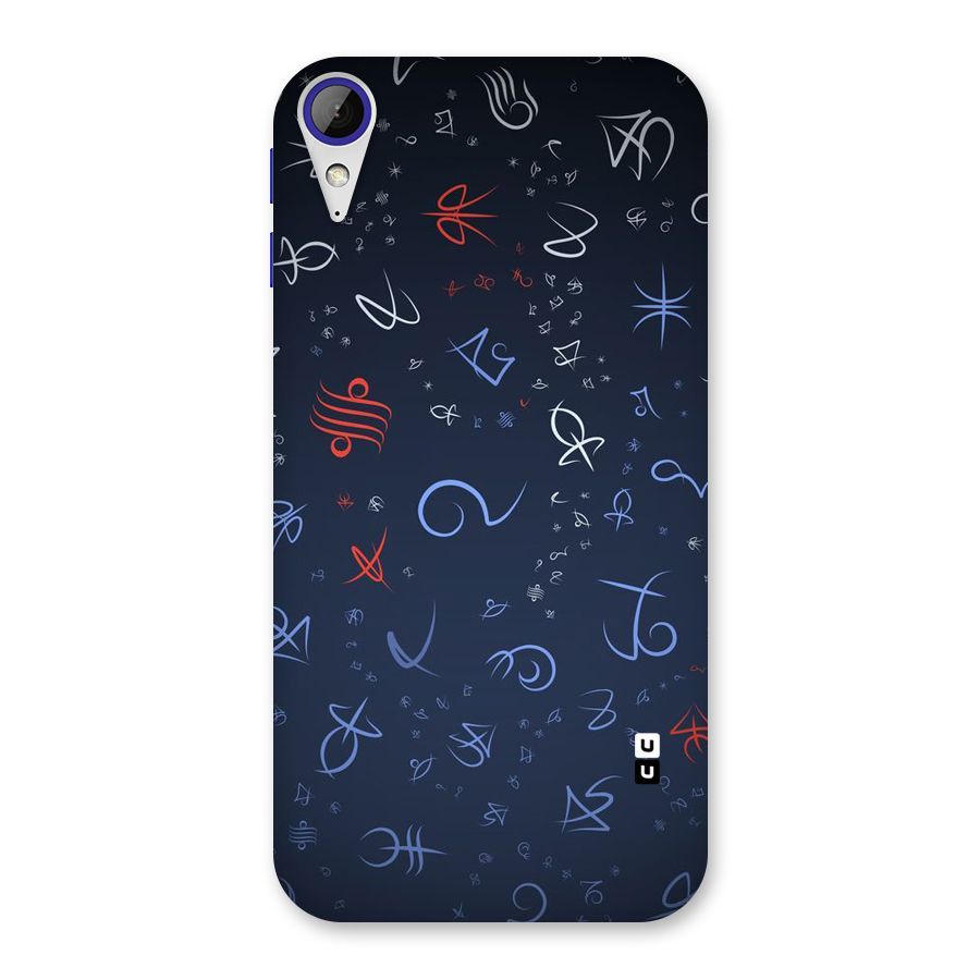 Blue Symbols Back Case for Desire 830