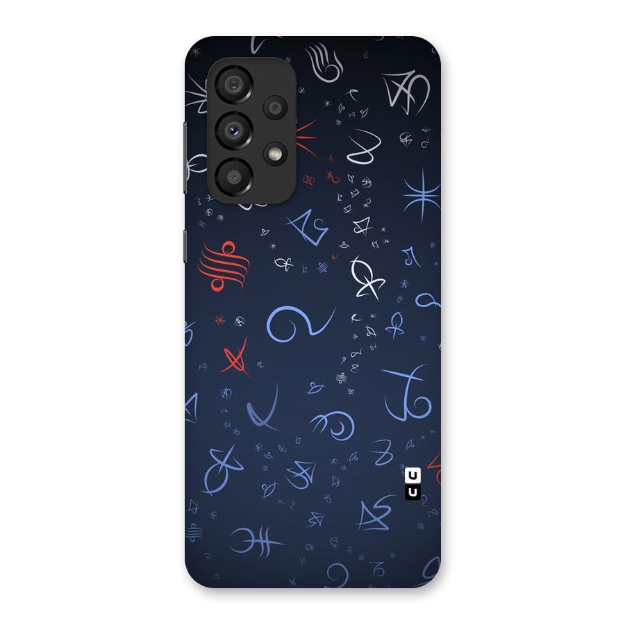 Blue Symbols Back Case for Galaxy A33 5G
