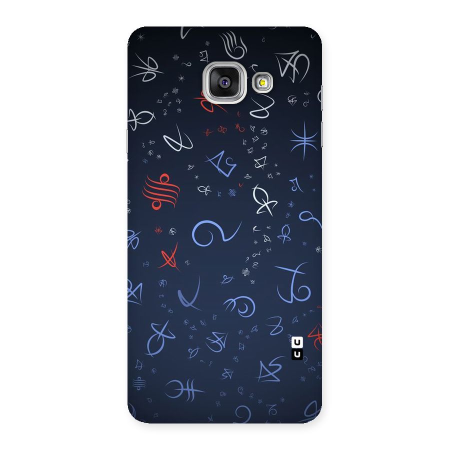 Blue Symbols Back Case for Galaxy A7 2016