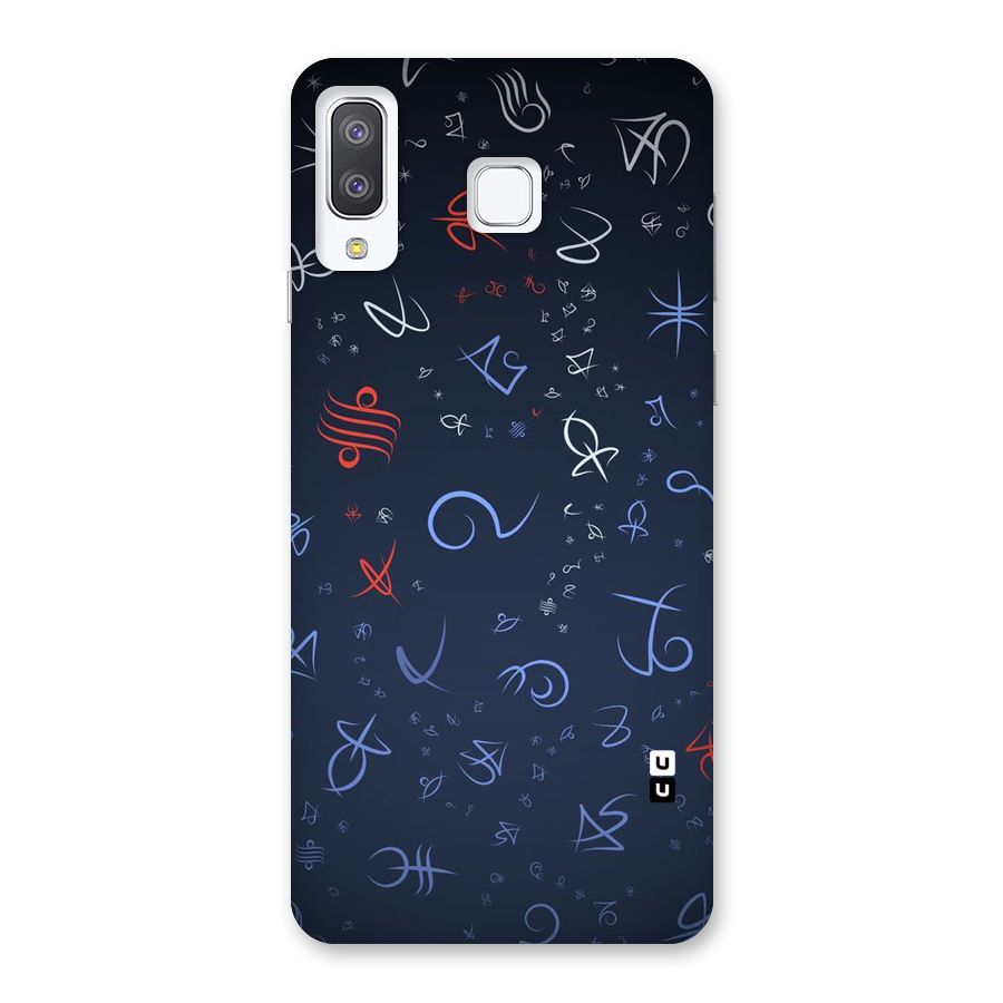 Blue Symbols Back Case for Galaxy A8 Star
