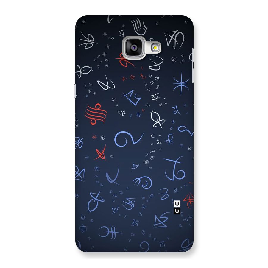 Blue Symbols Back Case for Galaxy A9