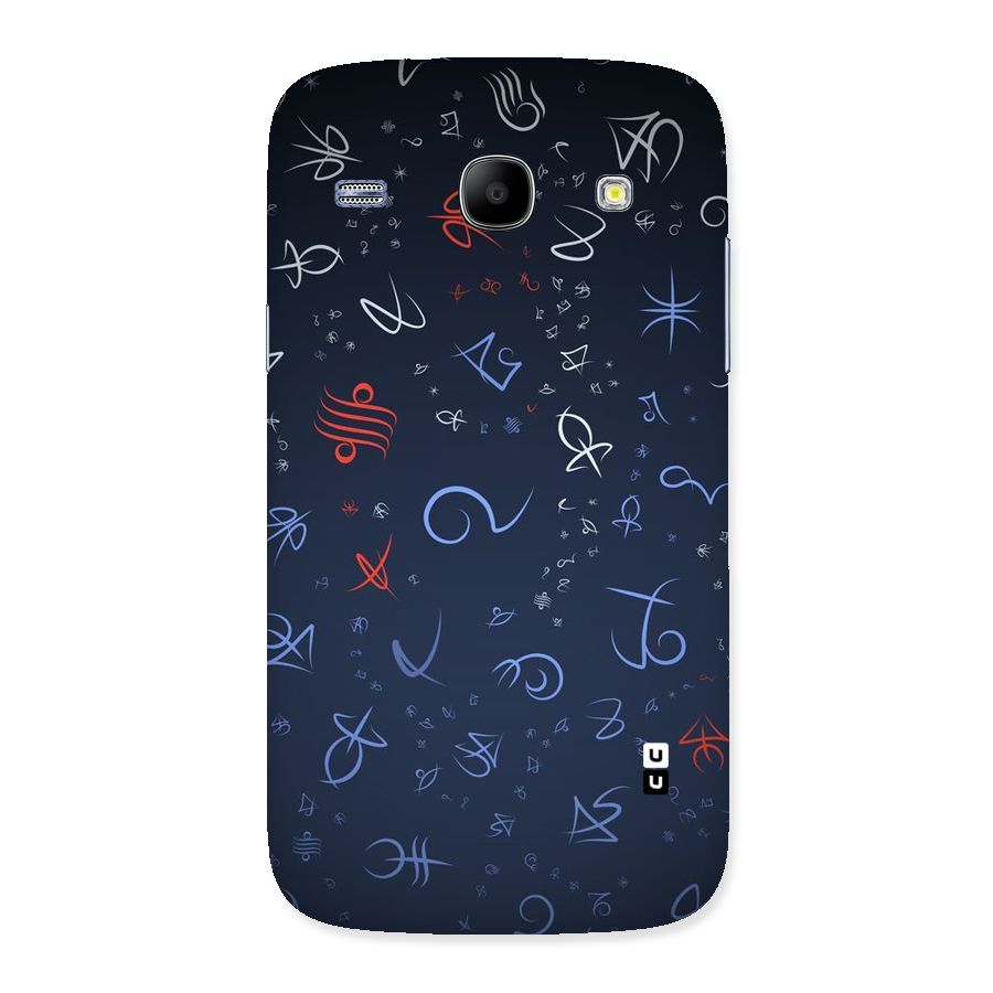 Blue Symbols Back Case for Galaxy Core