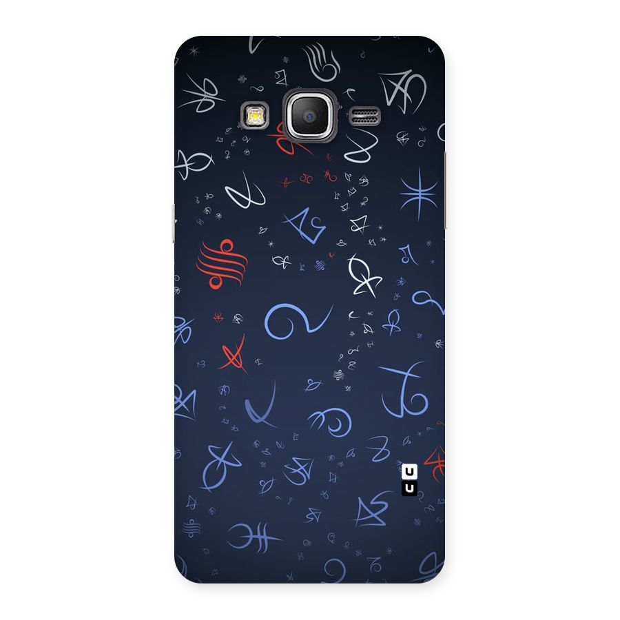 Blue Symbols Back Case for Galaxy Grand Prime