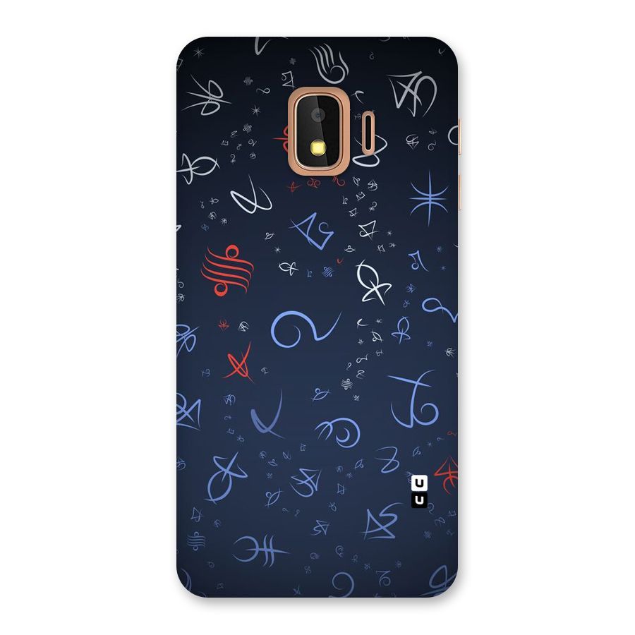 Blue Symbols Back Case for Galaxy J2 Core
