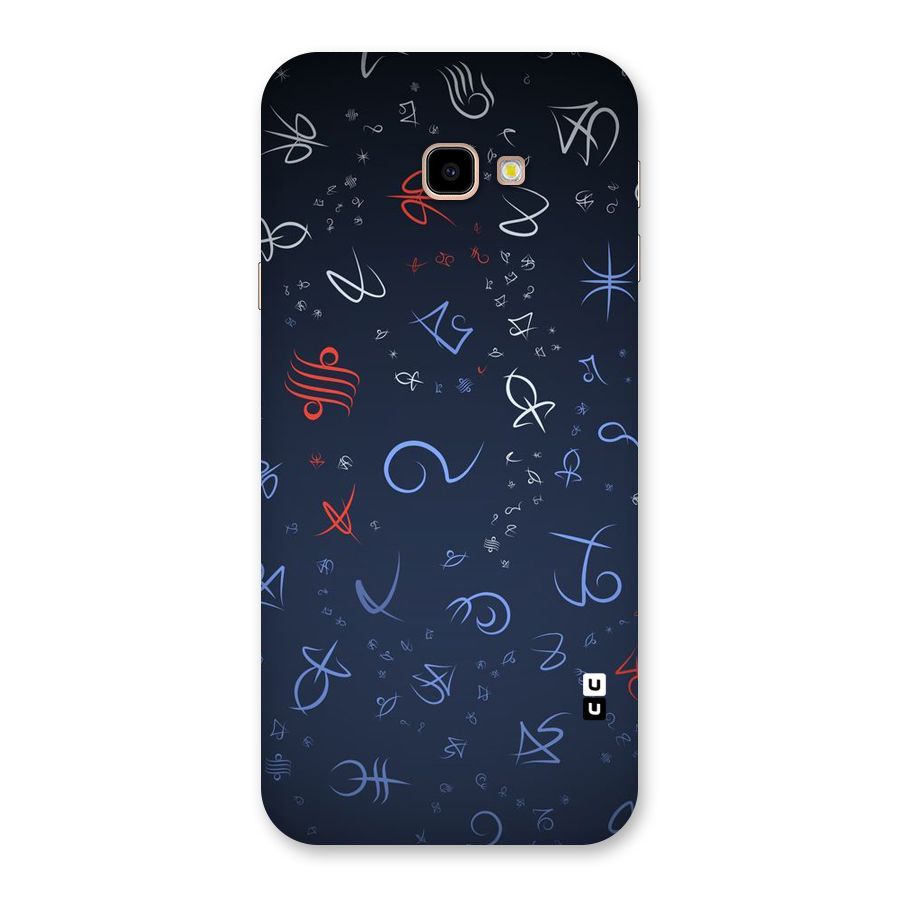 Blue Symbols Back Case for Galaxy J4 Plus