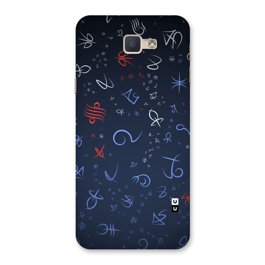 Blue Symbols Back Case for Galaxy J5 Prime