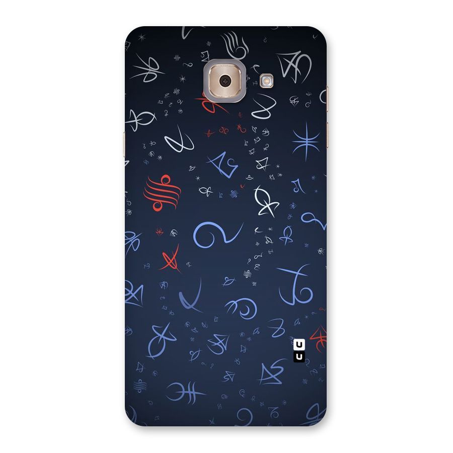 Blue Symbols Back Case for Galaxy J7 Max