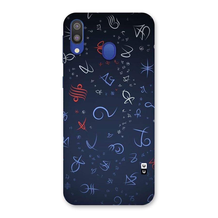 Blue Symbols Back Case for Galaxy M20