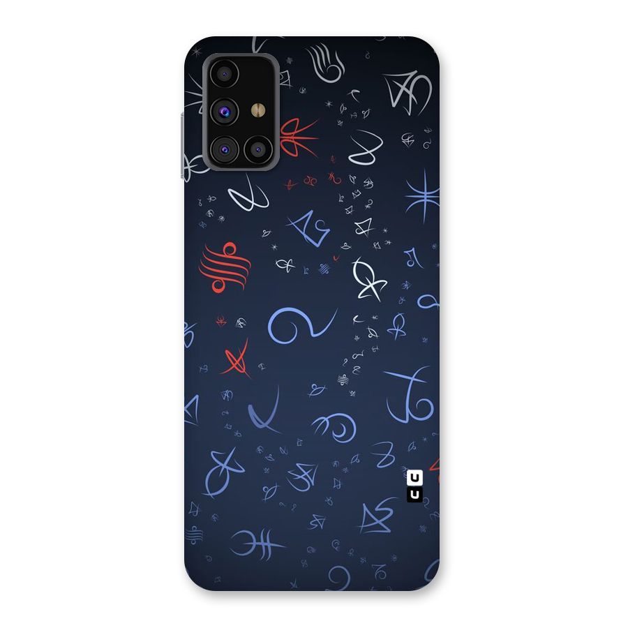 Blue Symbols Back Case for Galaxy M31s