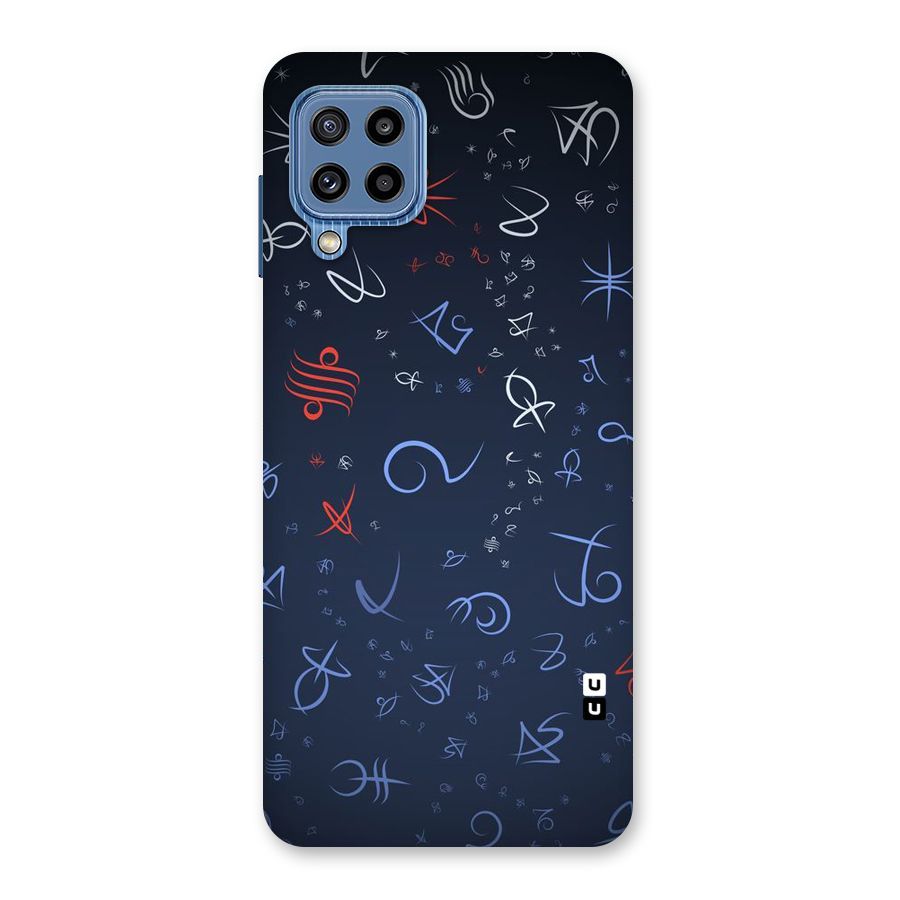 Blue Symbols Back Case for Galaxy M32