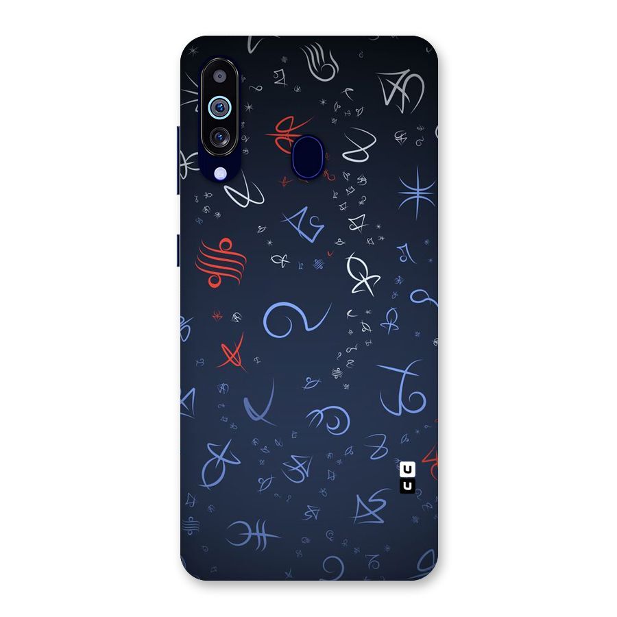 Blue Symbols Back Case for Galaxy M40