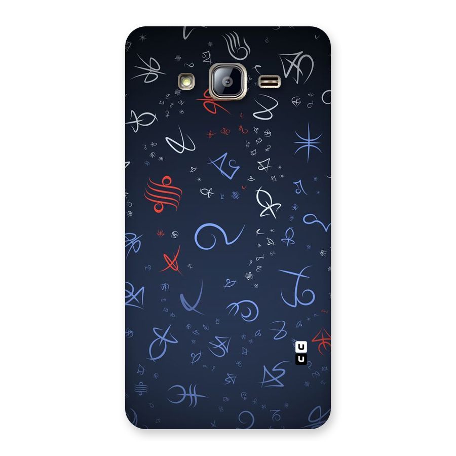 Blue Symbols Back Case for Galaxy On5
