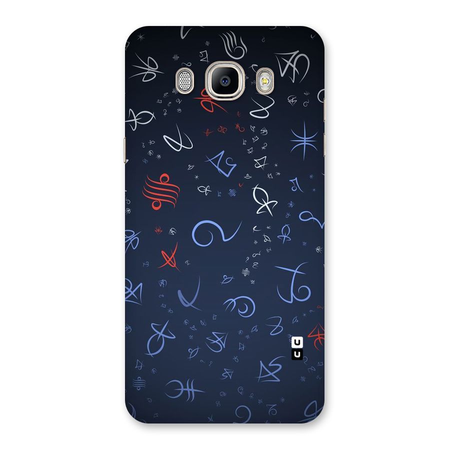 Blue Symbols Back Case for Galaxy On8