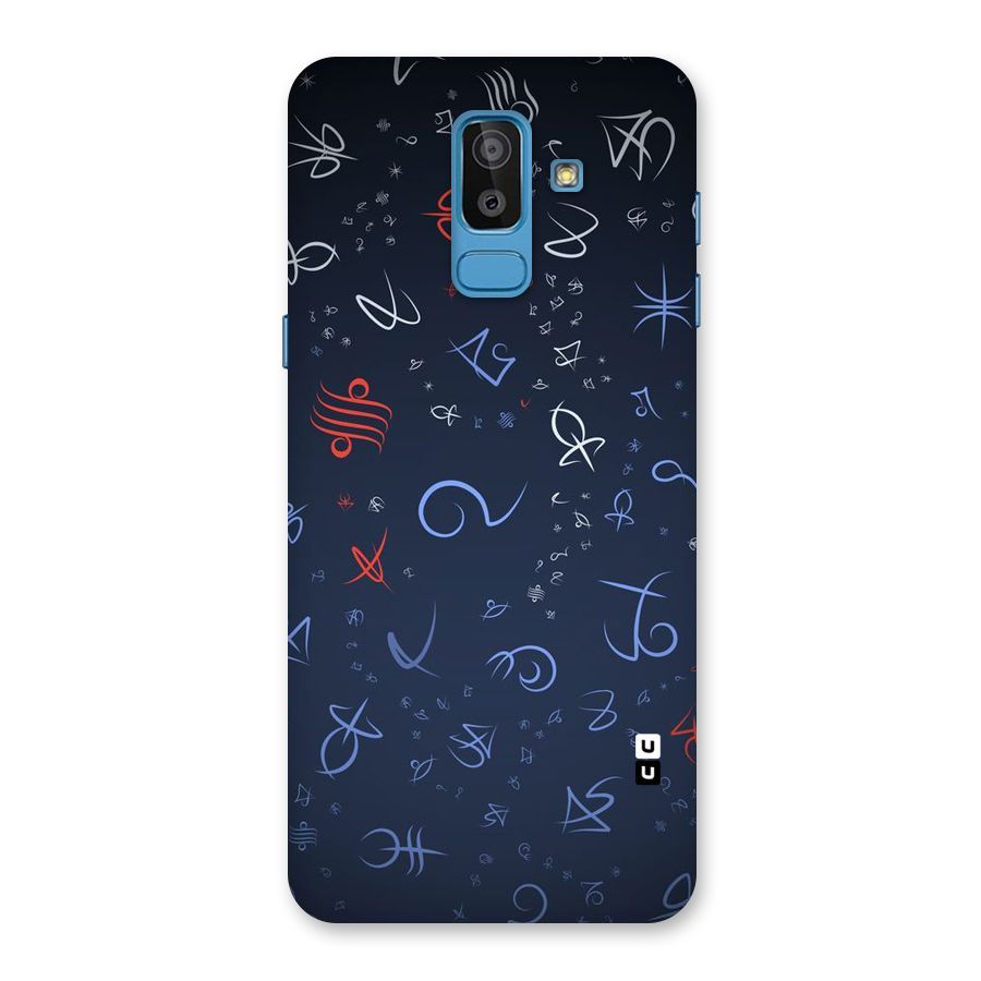 Blue Symbols Back Case for Galaxy On8 (2018)