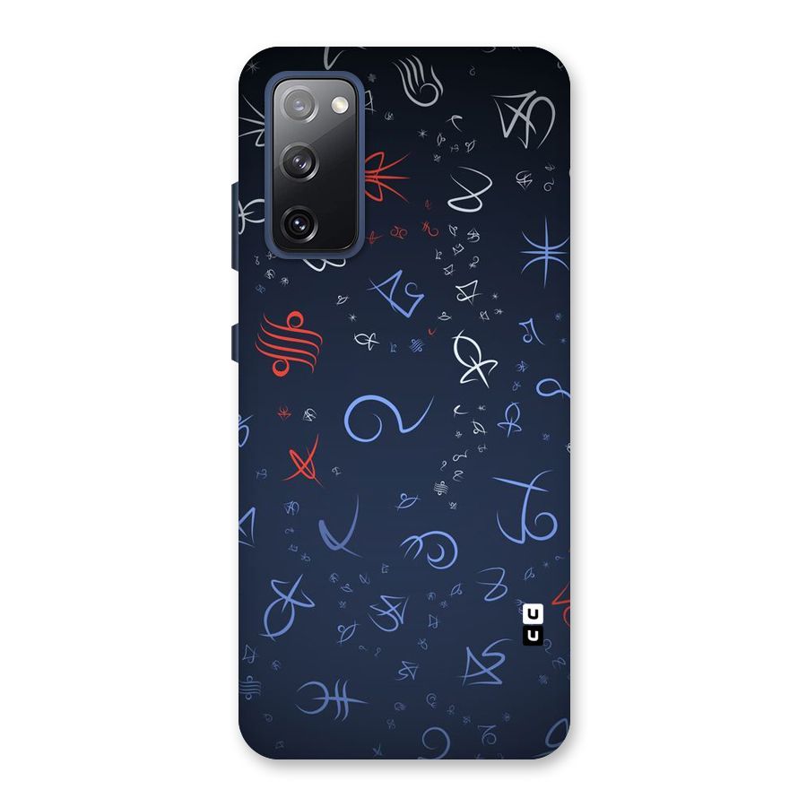 Blue Symbols Back Case for Galaxy S20 FE