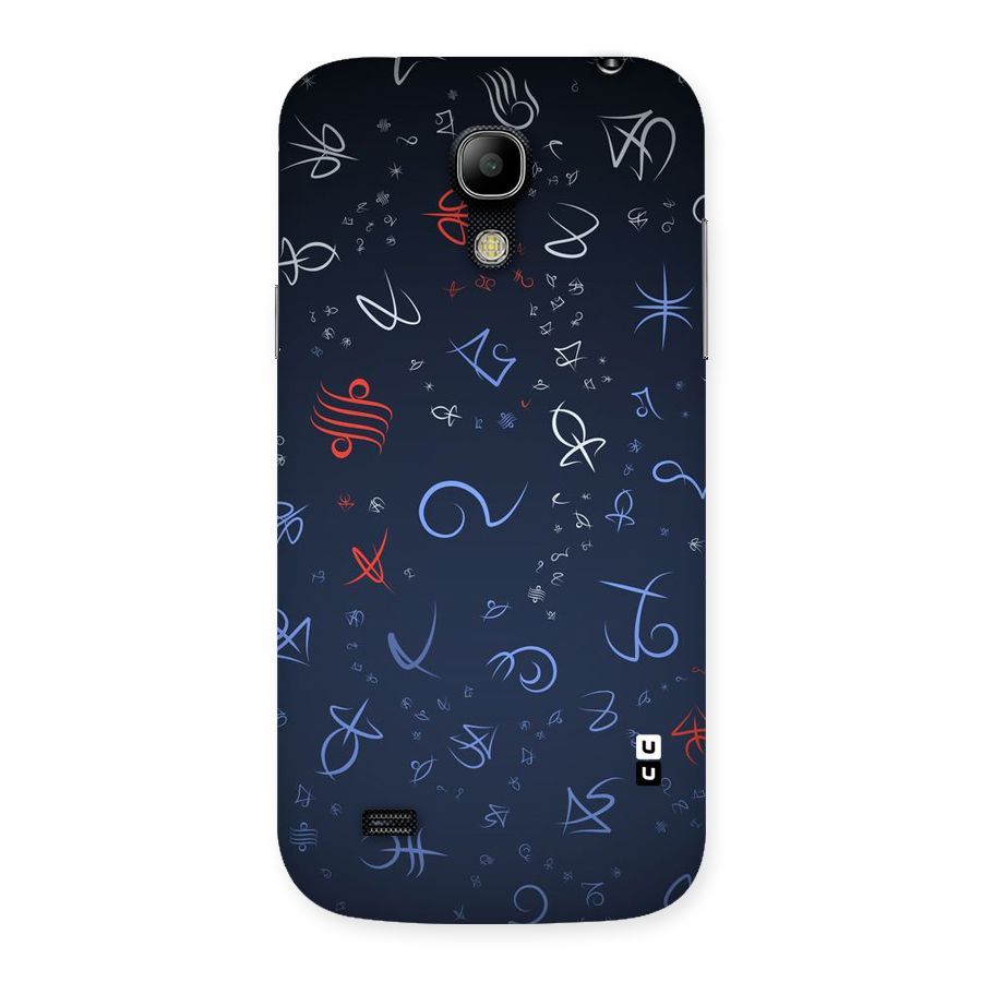 Blue Symbols Back Case for Galaxy S4 Mini