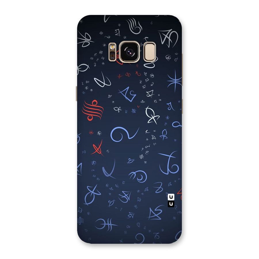 Blue Symbols Back Case for Galaxy S8