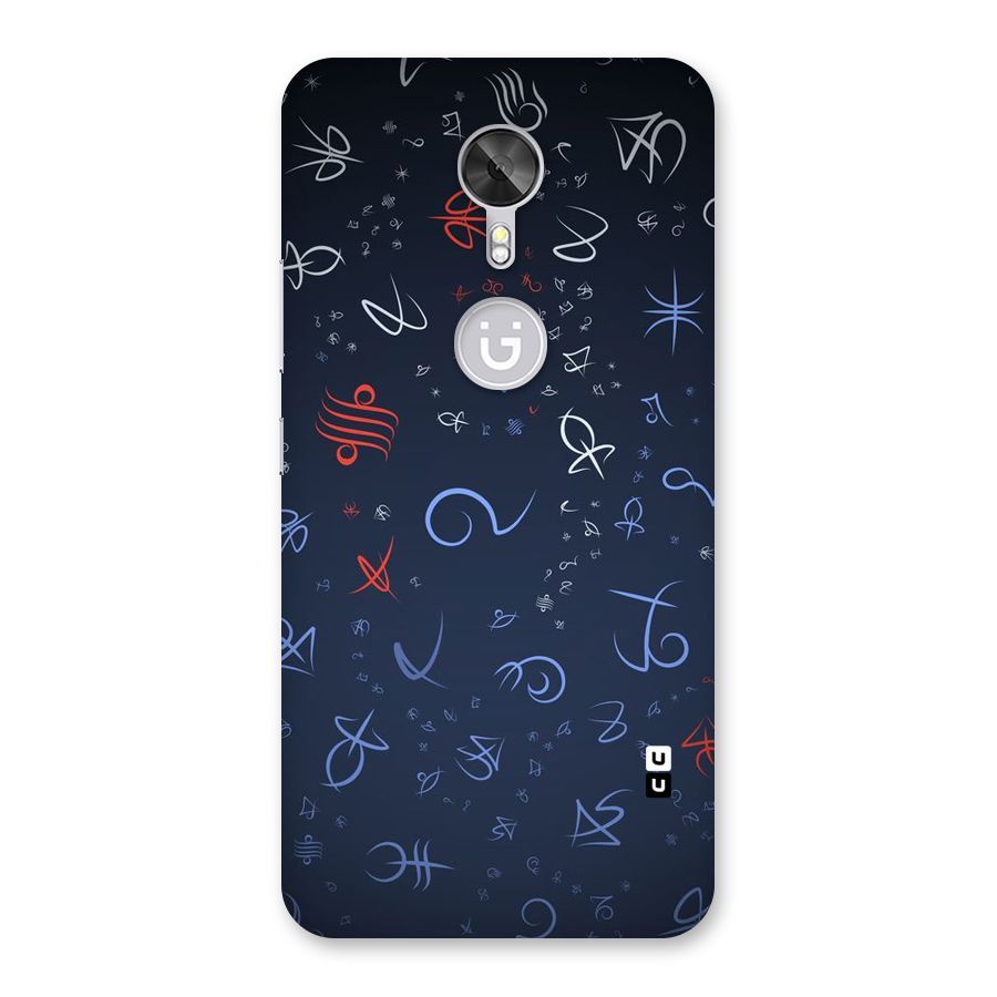 Blue Symbols Back Case for Gionee A1