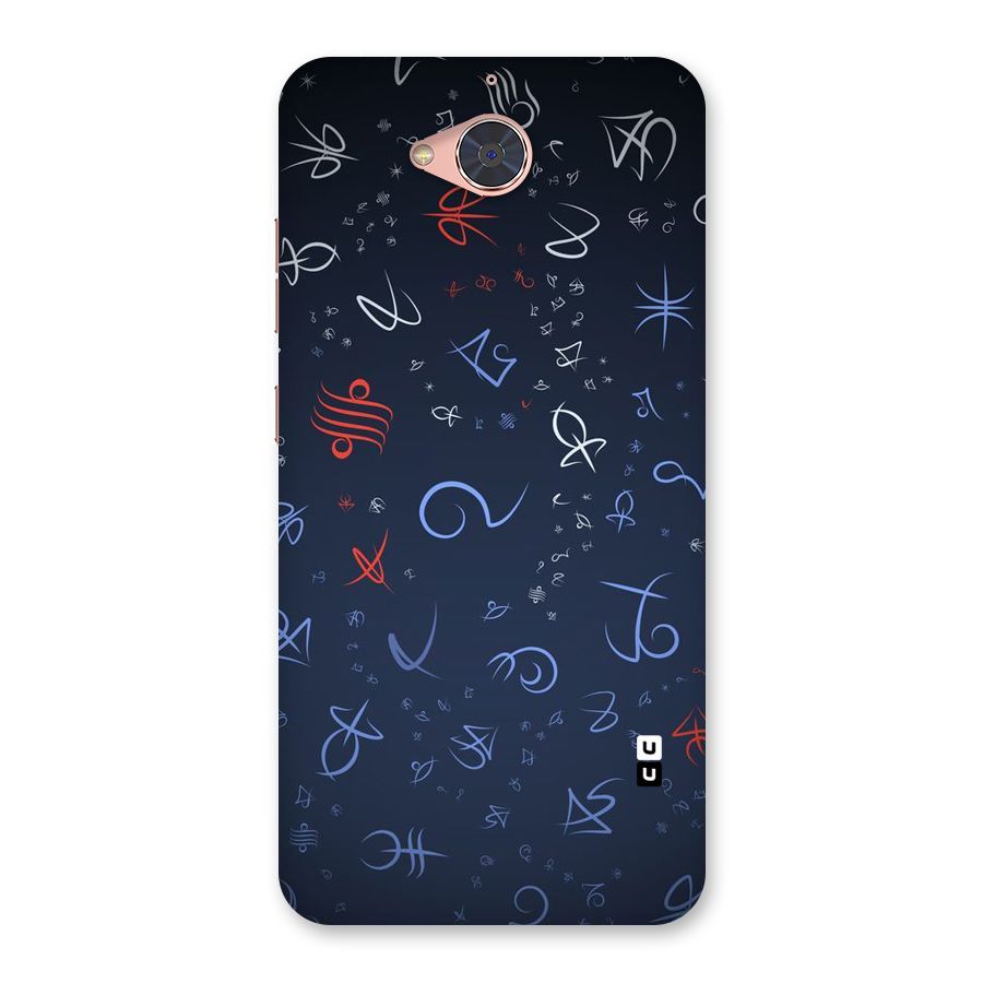 Blue Symbols Back Case for Gionee S6 Pro