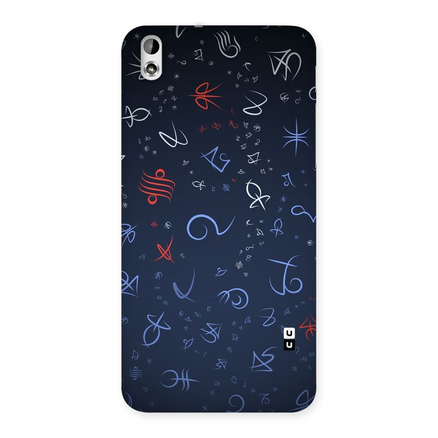 Blue Symbols Back Case for HTC Desire 816g