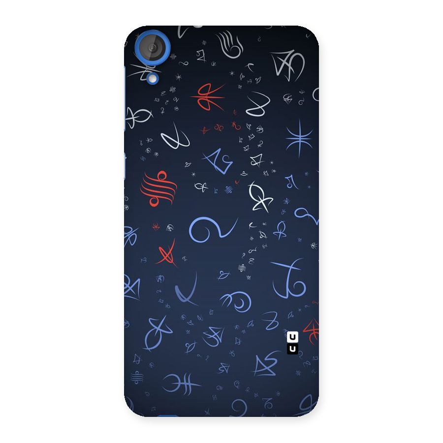 Blue Symbols Back Case for HTC Desire 820