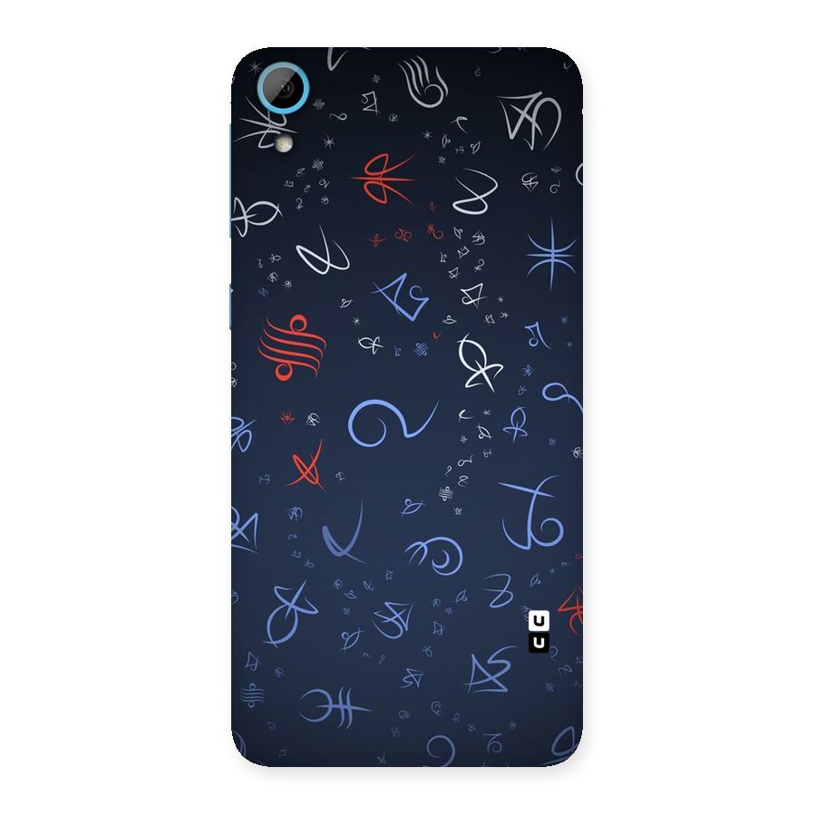 Blue Symbols Back Case for HTC Desire 826