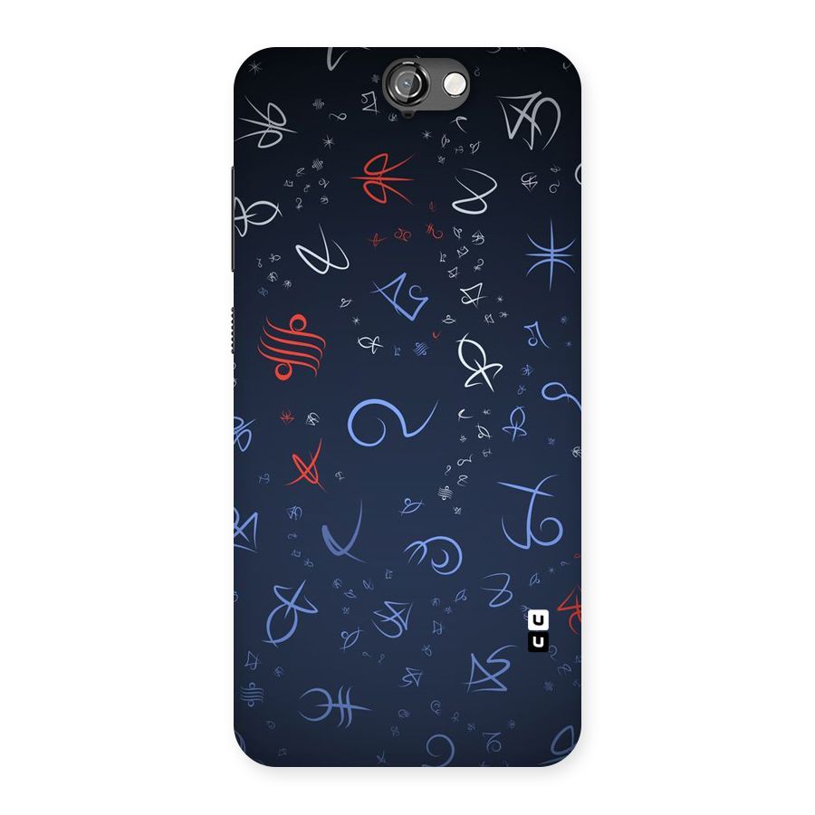 Blue Symbols Back Case for HTC One A9