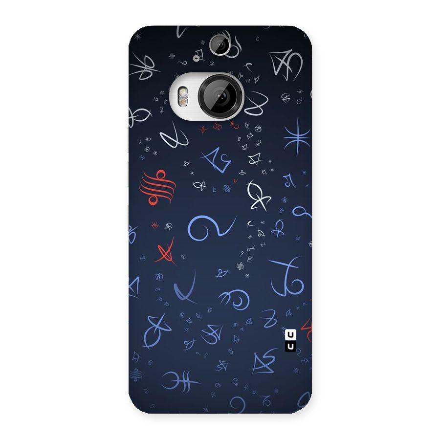 Blue Symbols Back Case for HTC One M9 Plus