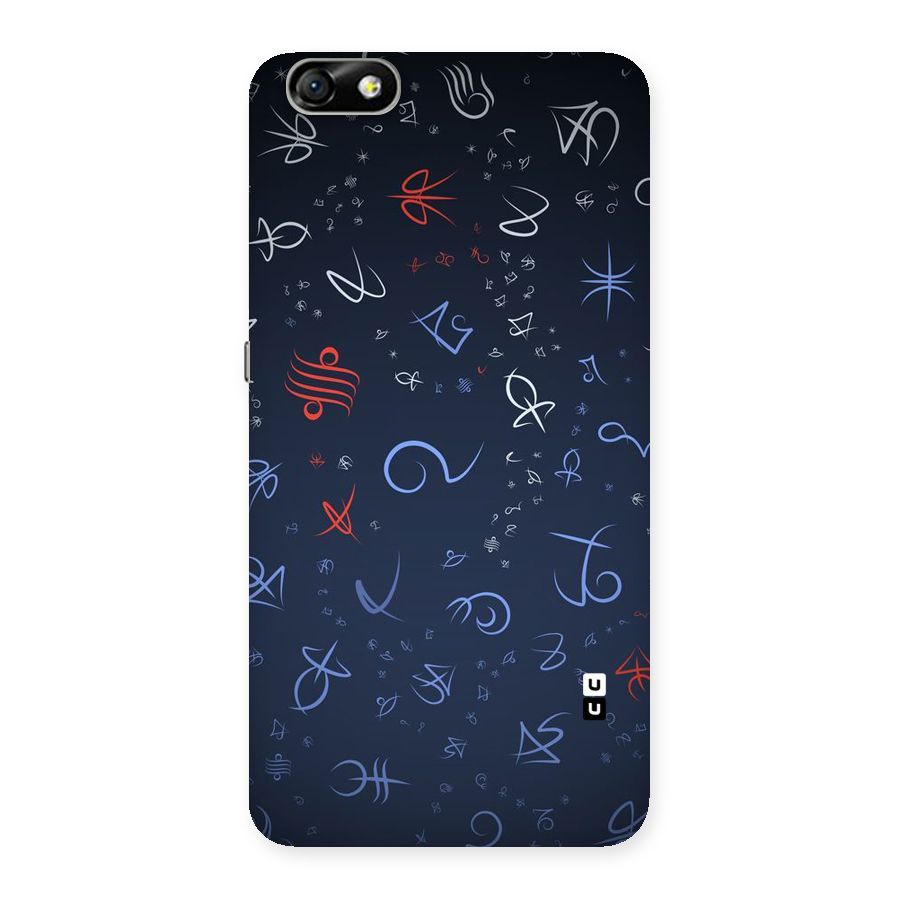 Blue Symbols Back Case for Honor 4X
