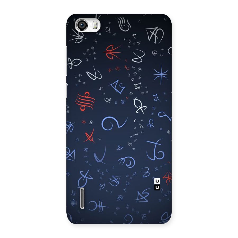 Blue Symbols Back Case for Honor 6