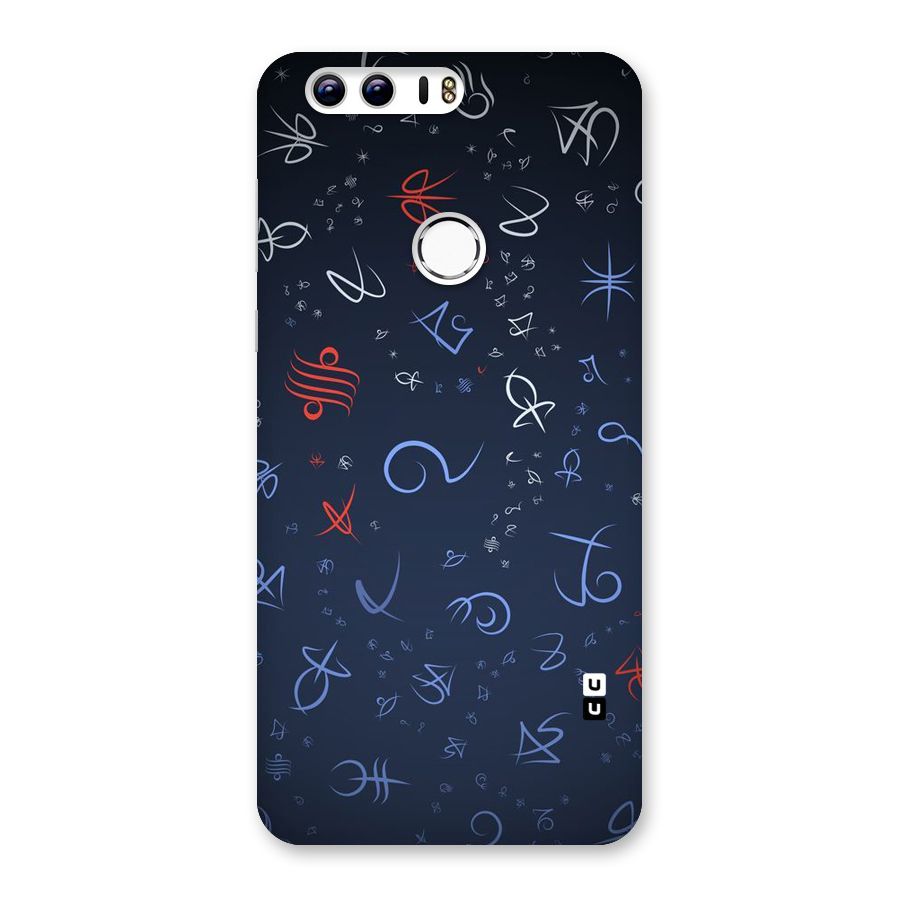 Blue Symbols Back Case for Honor 8