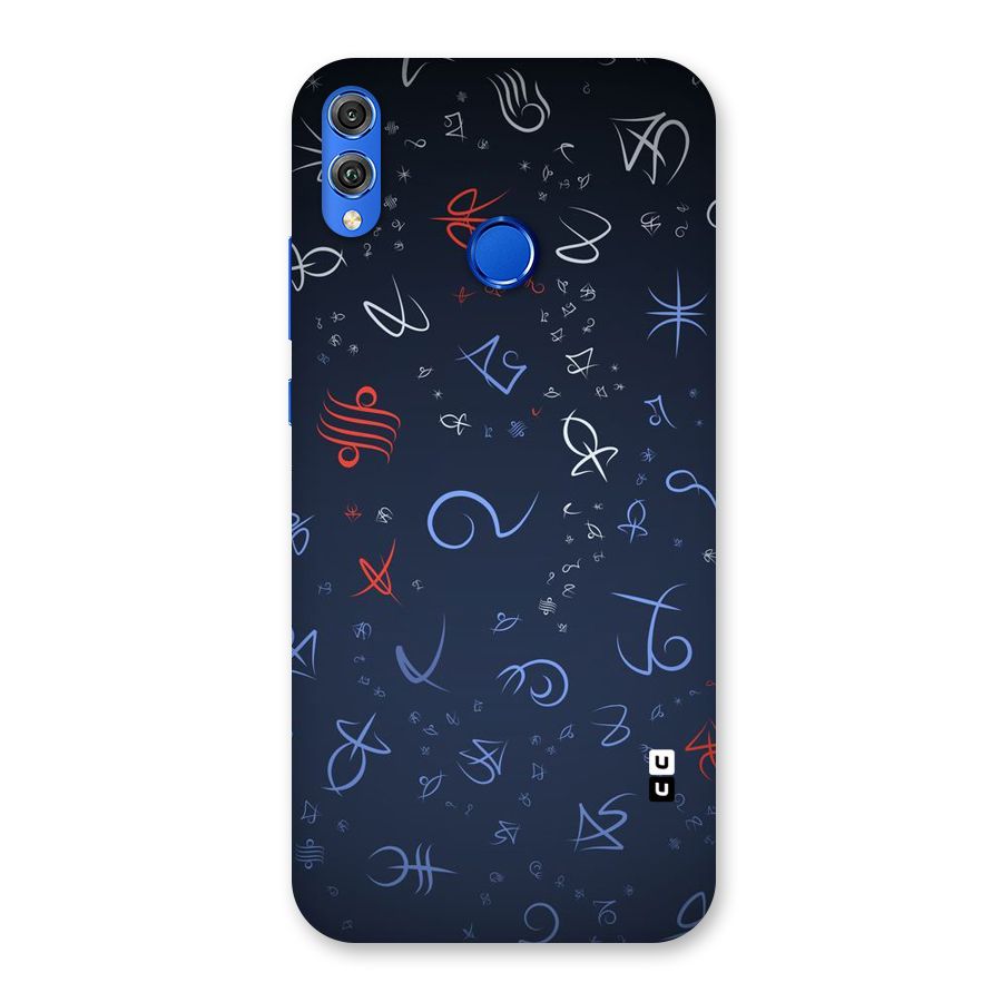Blue Symbols Back Case for Honor 8X