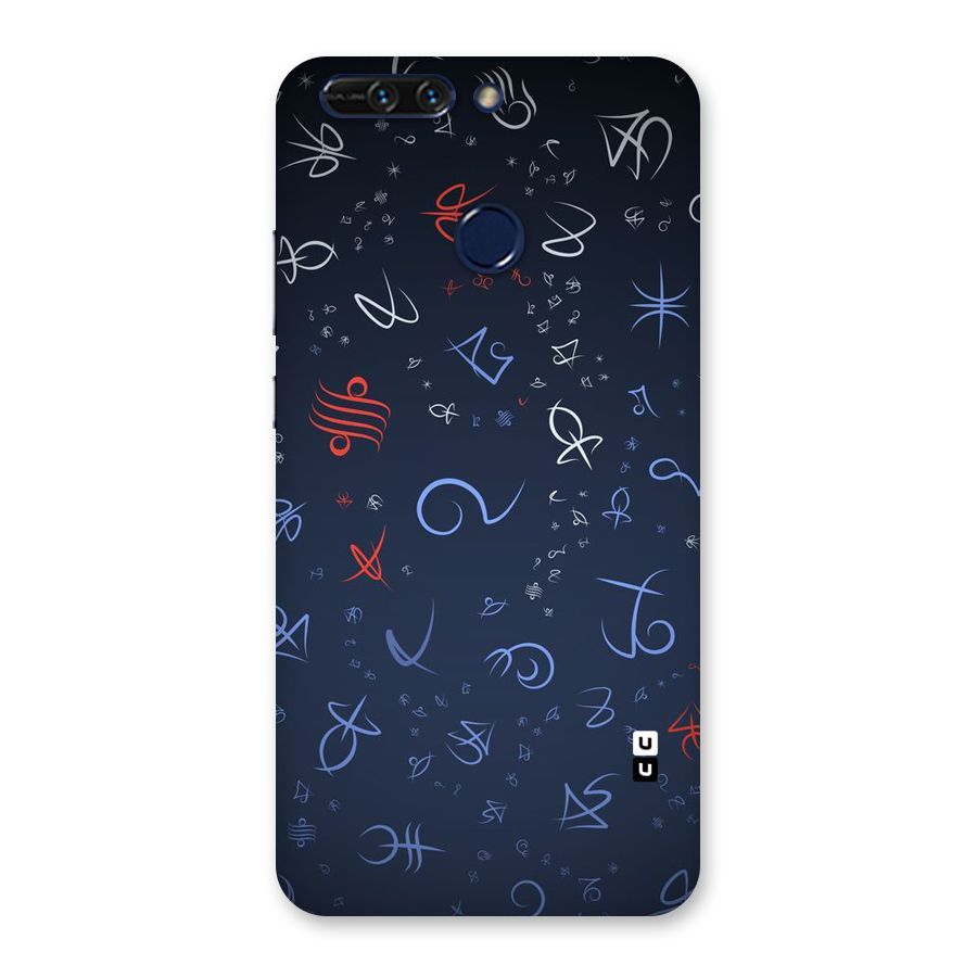 Blue Symbols Back Case for Honor 8 Pro