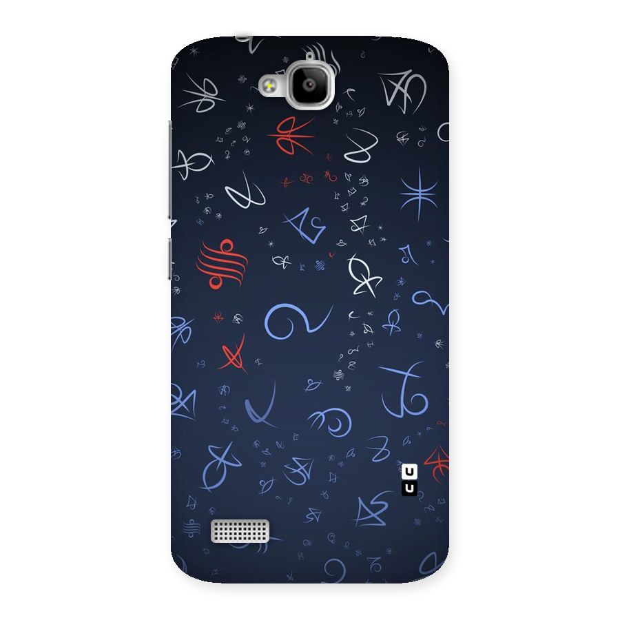 Blue Symbols Back Case for Honor Holly