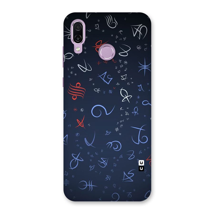 Blue Symbols Back Case for Honor Play