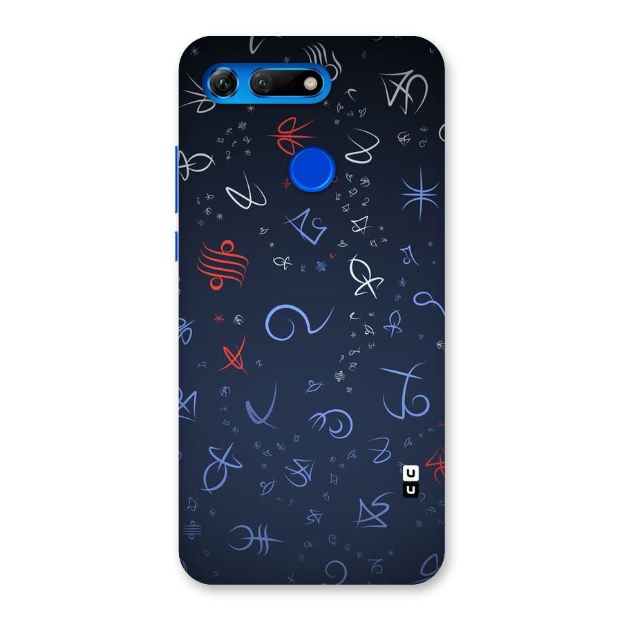 Blue Symbols Back Case for Honor View 20