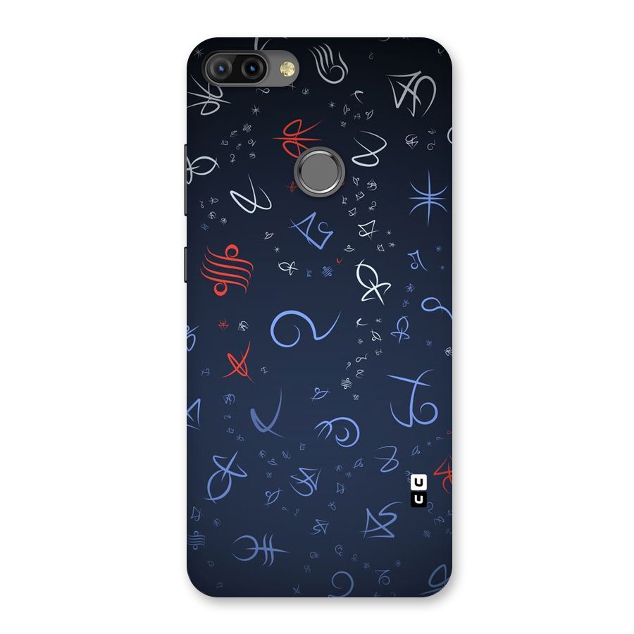 Blue Symbols Back Case for Infinix Hot 6 Pro