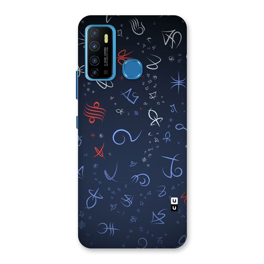 Blue Symbols Back Case for Infinix Hot 9
