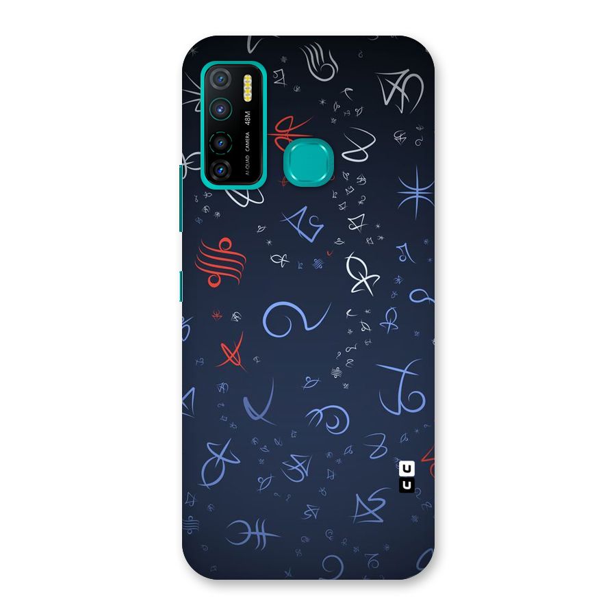 Blue Symbols Back Case for Infinix Hot 9 Pro