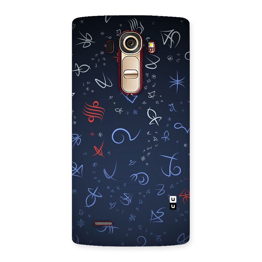 Blue Symbols Back Case for LG G4