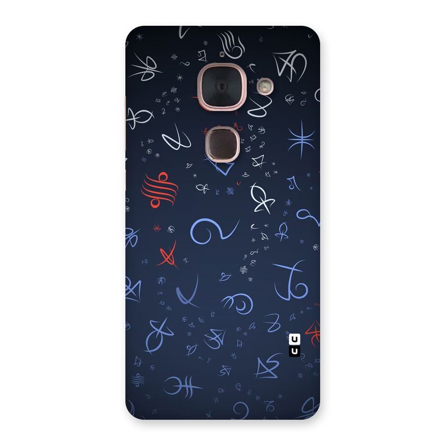 Blue Symbols Back Case for Le Max 2