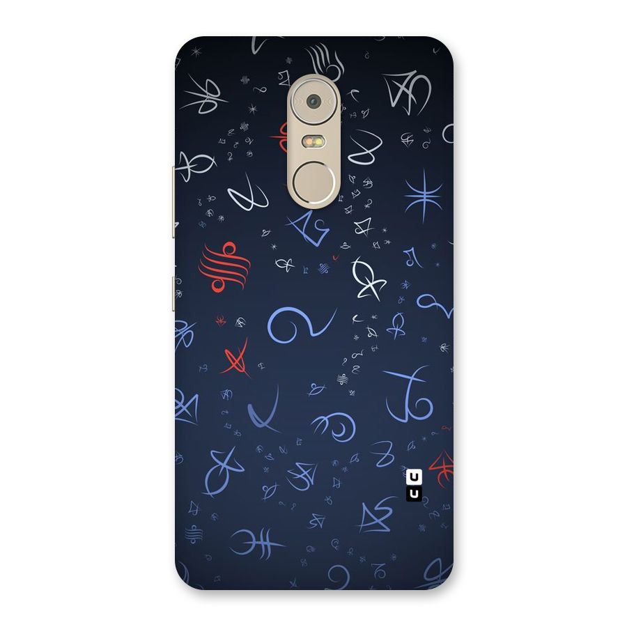 Blue Symbols Back Case for Lenovo K6 Note