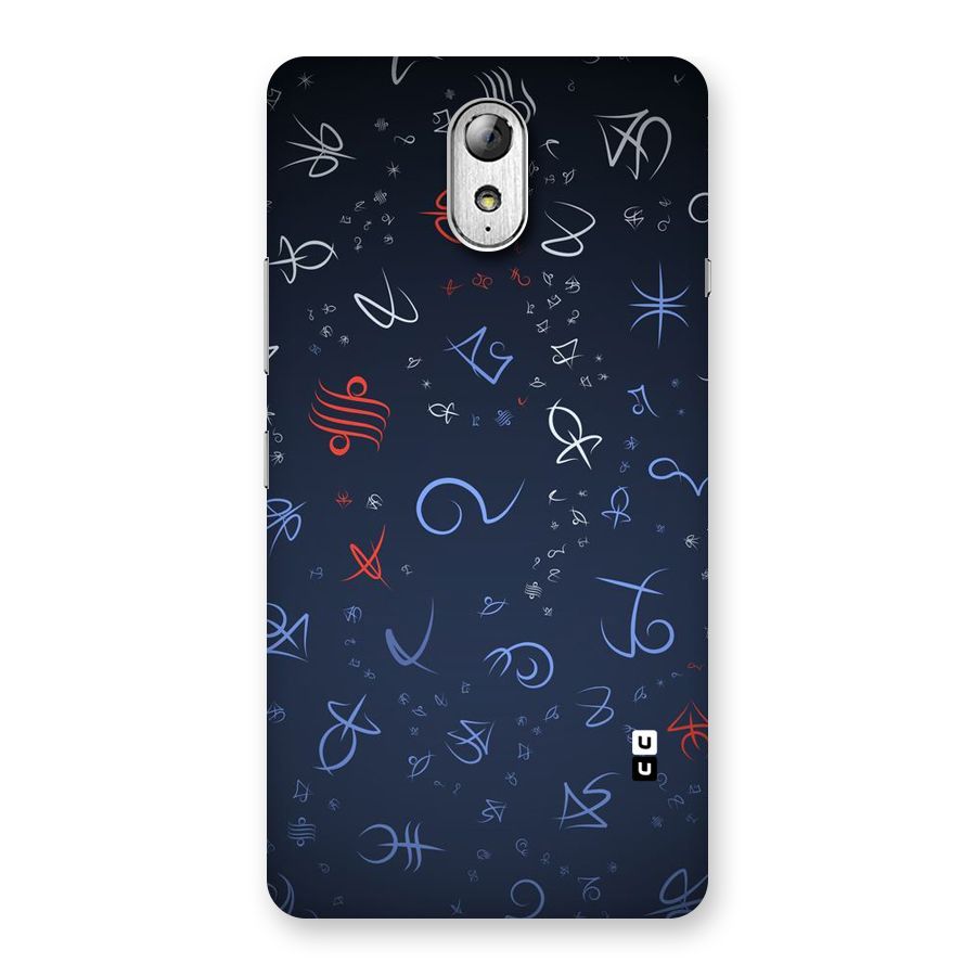 Blue Symbols Back Case for Lenovo Vibe P1M
