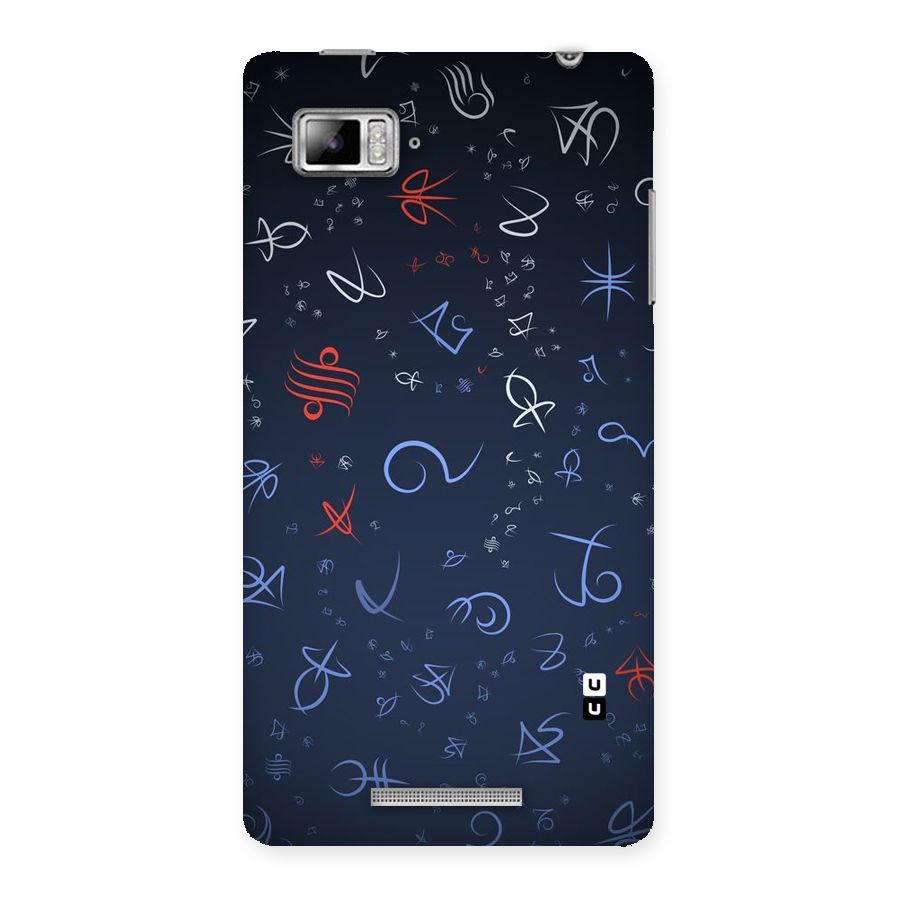 Blue Symbols Back Case for Lenovo Vibe Z K910