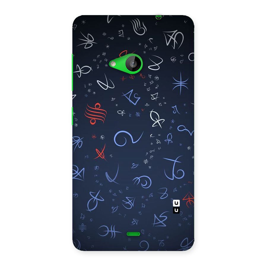 Blue Symbols Back Case for Lumia 535